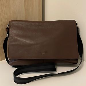 Coach Large Charles Unisex Messenger/Travel Bag in Mahogany